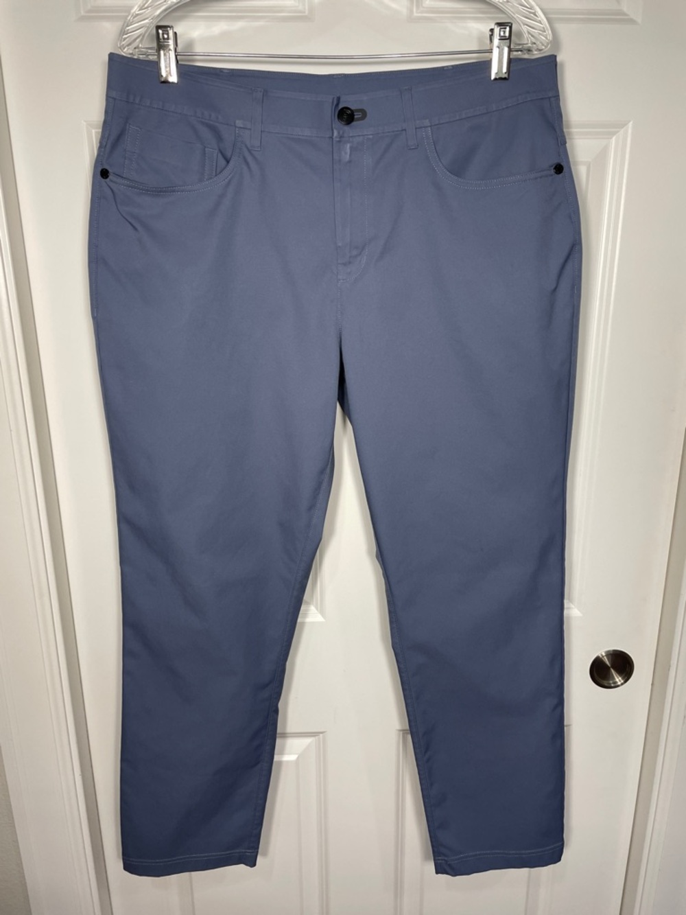 Public Rec Pants Mens Pants Sz 34 Blue Dealmaker 5 Pocket Chino Performance Golf